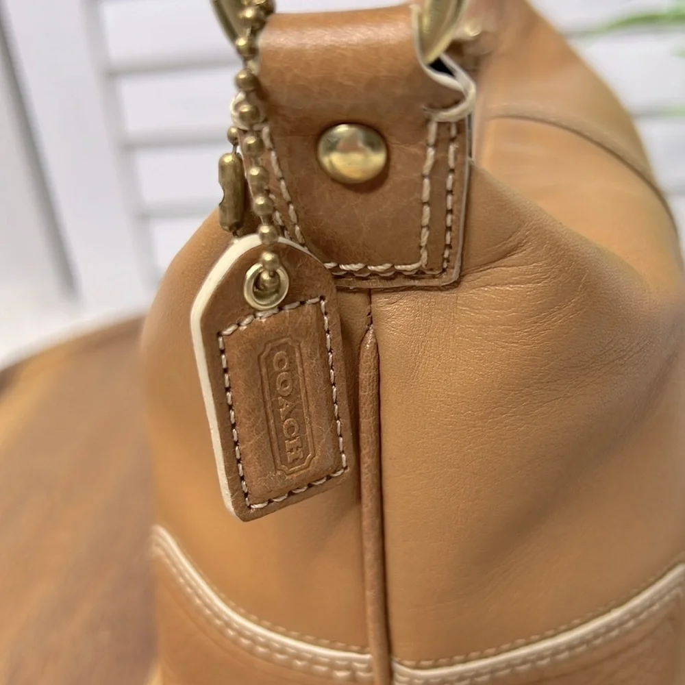 VINTAGE COACH l Signature Leather Mini Demi Bag Y2k Baguette Retro 90s - Picture 9 of 11